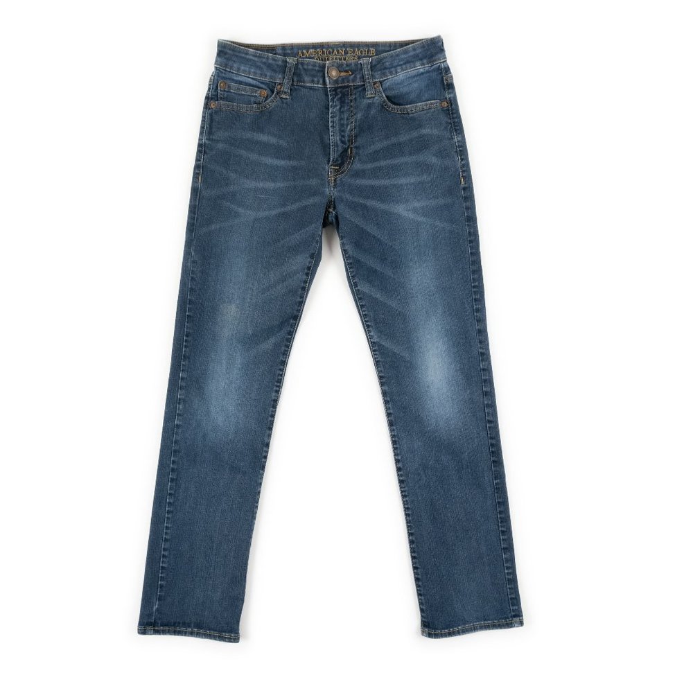 American Eagle Outfitters Extreme Flex Slim Straight blue jeans size 29x30